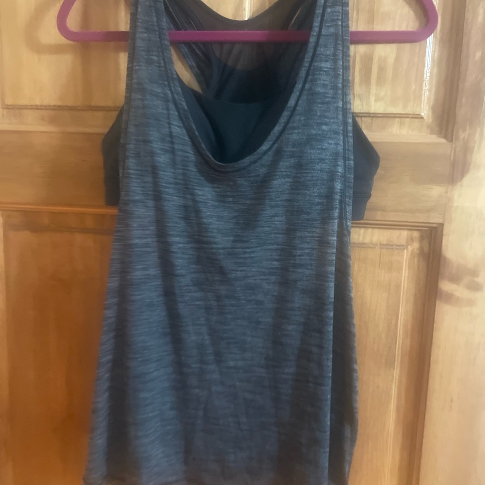 Lululemon Athletica Black Fitted Backless Tank Top